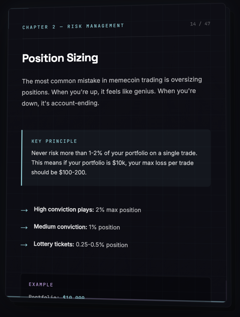 Memecoin Trading Playbook Preview
